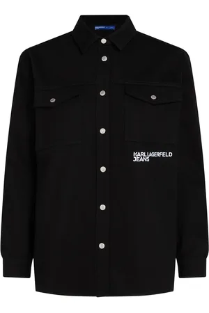 Karl Lagerfeld Sobrecamisa con logo bordado