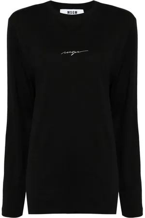 Msgm Playera con logo estampado