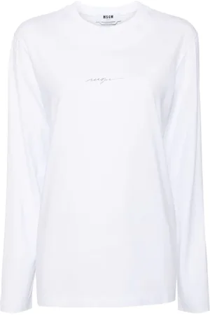 Msgm Playera con logo estampado