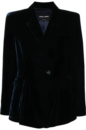 Giorgio Armani Blazer de terciopelo con botones