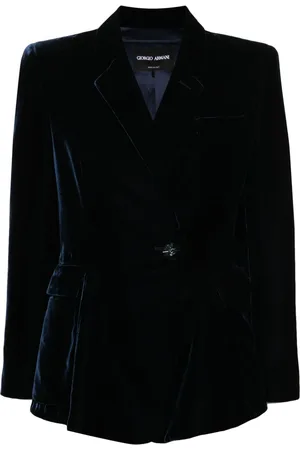 Giorgio Armani Blazer de terciopelo con botones