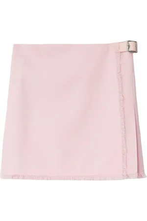 Burberry Falda corta con hebilla