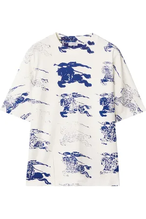 Burberry Playera Equestrian Knight manga corta