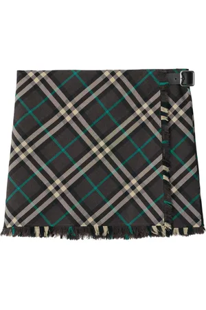 Burberry Falda corta con cuadros estampados