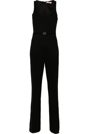Twin-Set Jumpsuit con placa del logo