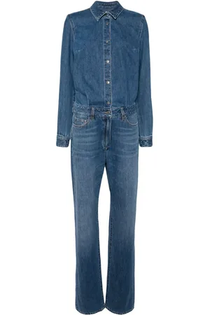 Elisabetta Franchi Jumpsuit de mezclilla de manga larga