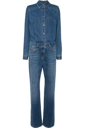 Elisabetta Franchi Jumpsuit de mezclilla de manga larga