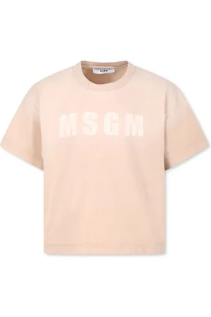 Msgm Playera con monograma estampado