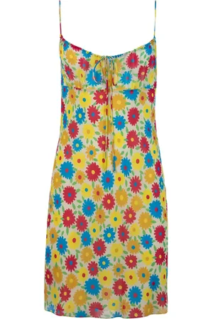 Saint Laurent Vestido con estampado floral
