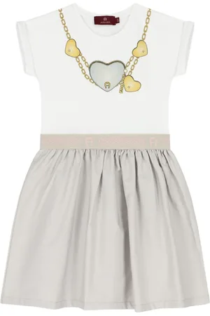 Aigner Vestido con estampado gráfico de corazón