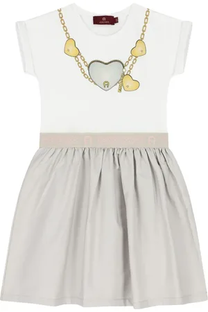 Aigner Vestido con estampado gráfico de corazón