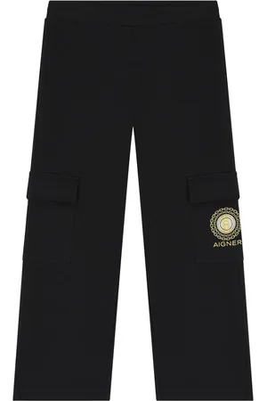 Aigner Pantalones rectos con logo estampado