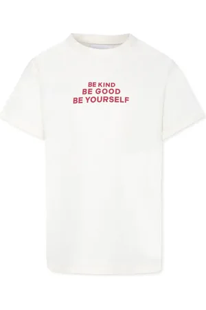 DOUUOD KIDS Playera con eslogan estampado