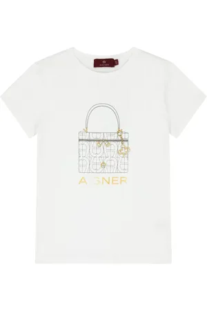 Aigner Playera con estampado gráfico del logo