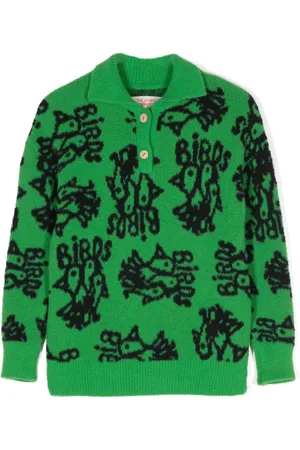The Animals Observatory Suéter estilo playera tipo polo Raven