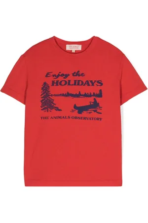 The Animals Observatory Playera con estampado Holiday Rooster
