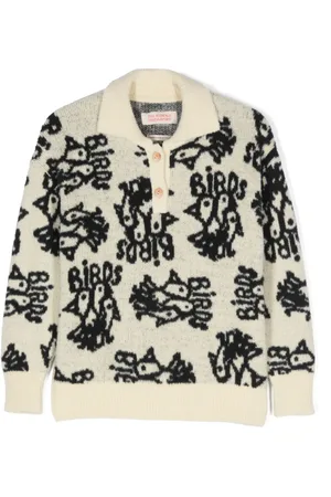 The Animals Observatory Suéter estilo playera tipo polo Raven