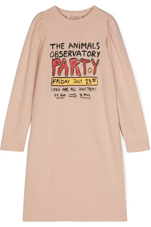 The Animals Observatory Vestido corto con estampado gráfico