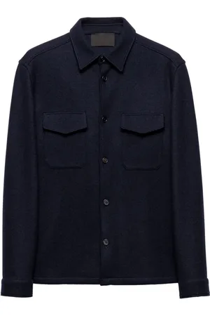 Prada Camisa con logo triangular