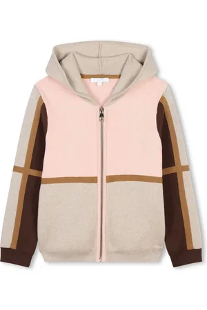 Chloé Cárdigan con capucha y diseño color block