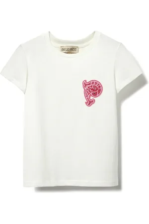 PUCCI Junior Playera con aplique Pesci