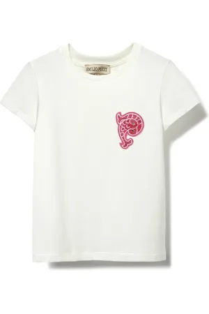 PUCCI Junior Playera con aplique Pesci