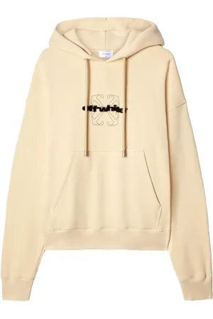 OFF-WHITE Hoodie con logo afelpado