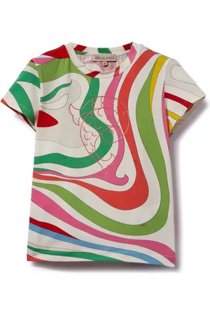 PUCCI Junior Playera con estampado Marmo
