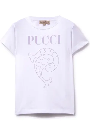 PUCCI Junior Playera con logo estampado