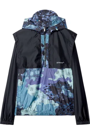 OFF-WHITE Chamarra rompevientos con estampado gráfico