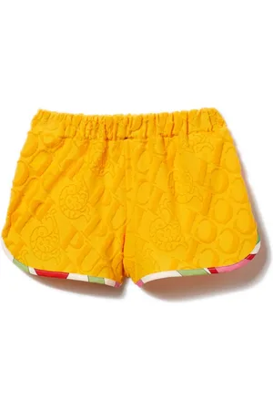 PUCCI Junior Shorts de bouclé con bordes en contraste