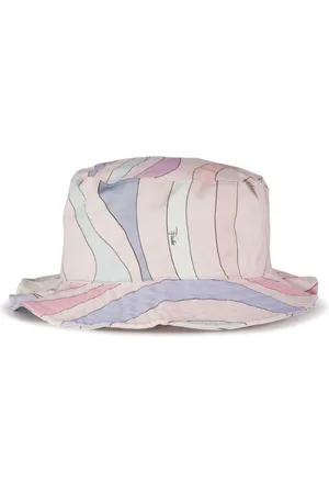 PUCCI Junior Sombrero de verano con estampado Marmo
