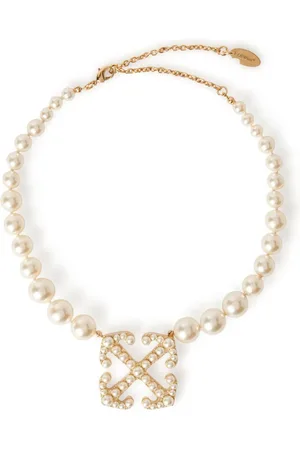 OFF-WHITE Collar Pearls Pave