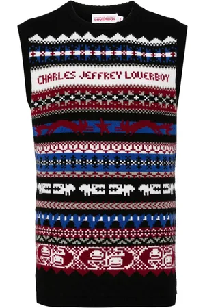 Charles Jeffrey Loverboy Top tejido Fair Isle