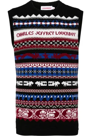Charles Jeffrey Loverboy Top tejido Fair Isle