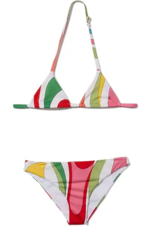PUCCI Junior Bikini con estampado Marmo