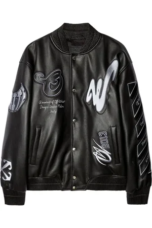 OFF-WHITE Chamarra bomber con diseño patchwork