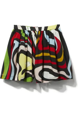 PUCCI Junior Falda corta con estampado Marmo