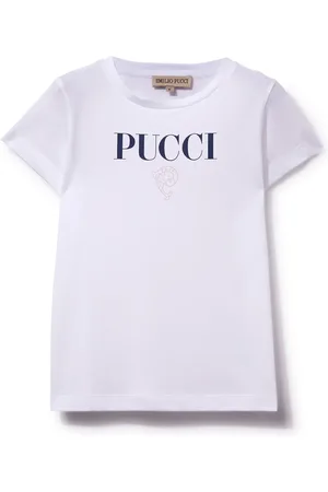 PUCCI Junior Playera con logo estampado