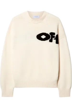 OFF-WHITE Suéter tejido con logo en intarsia