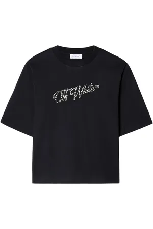 OFF-WHITE Playera con logo y detalles