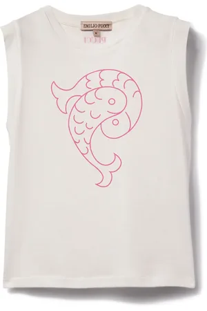PUCCI Junior Playera con estampado Pesci