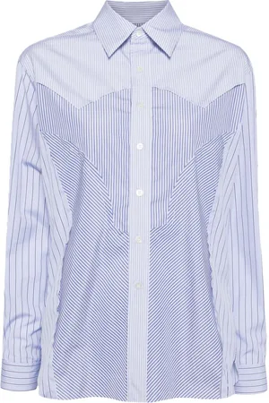 Maison Margiela Camisa con canesú y motivo de rayas