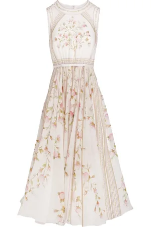 Giambattista Valli Vestido largo con estampado Papier Peint