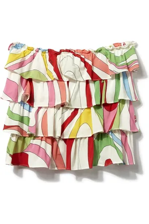 PUCCI Junior Falda corta con estampado Marmo