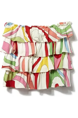 PUCCI Junior Falda corta con estampado Marmo