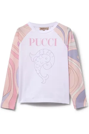 PUCCI Junior Playera con estampado Marmo
