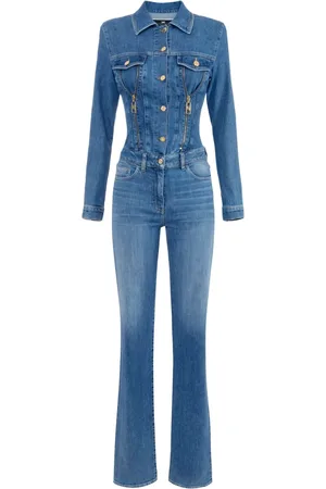 Elisabetta Franchi Jumpsuit de mezclilla con cierre