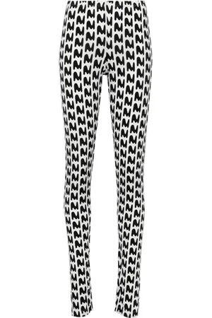 Msgm Leggins con logo estampado