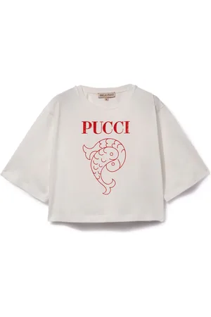 PUCCI Junior Playera con estampado Pesci